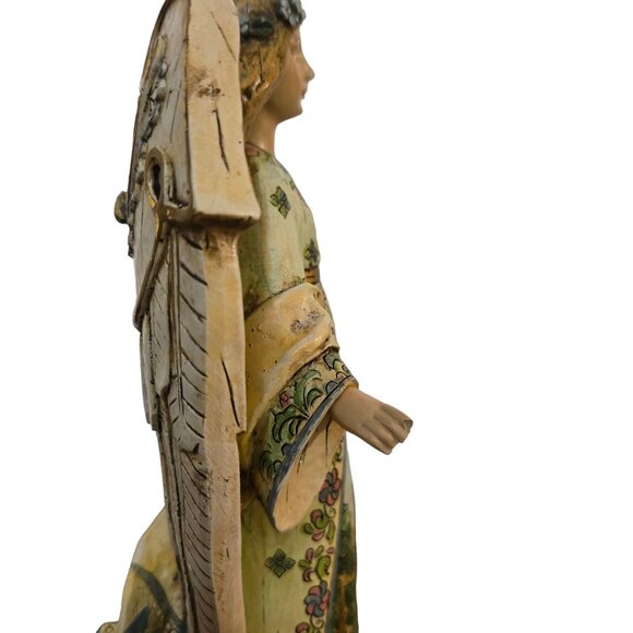 Psalm 36 Angel Figurine Woodland Scene Collectible Decor AS IS 9 Inch - Picture 11 of 16